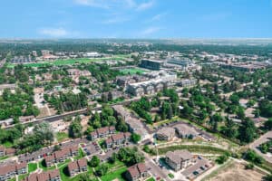 The Social Fort Collins Aerial View